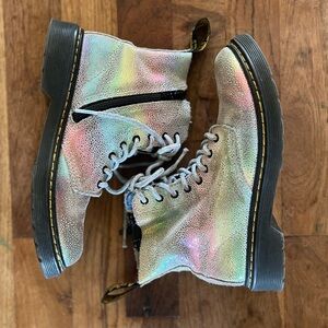 Dr. martens kids pascal kidray rainbow boot